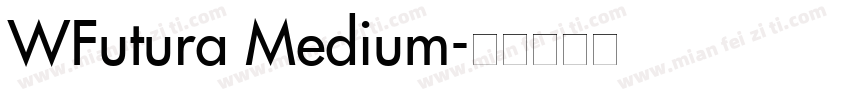 WFutura Medium字体转换